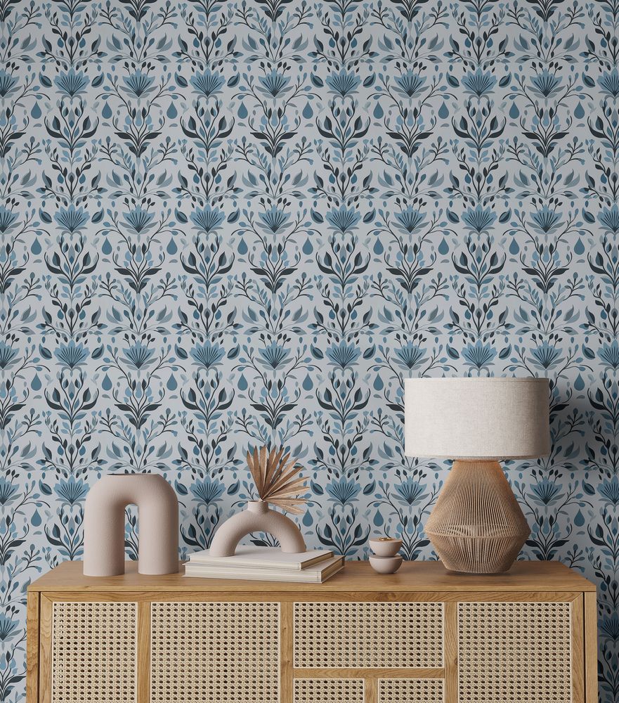 Rigmor Blue - 1042701-01 wallpaper Scandza