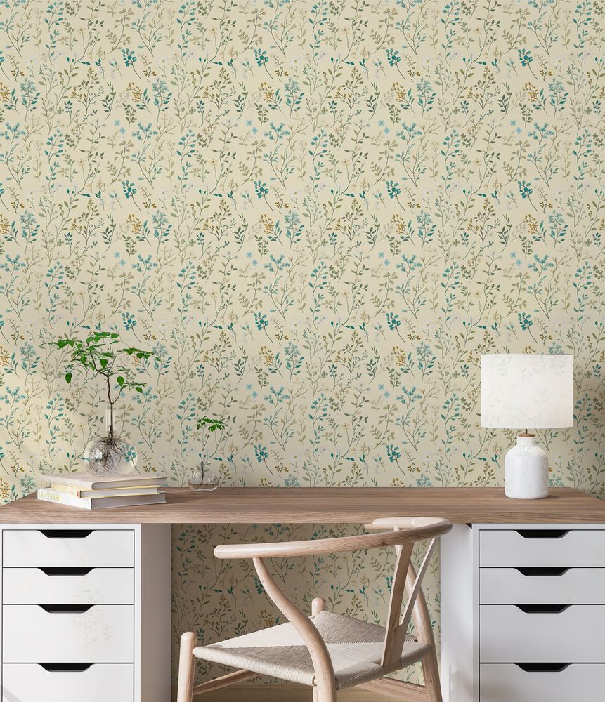 Hildur Yellow - 1045501-03 wallpaper Scandza