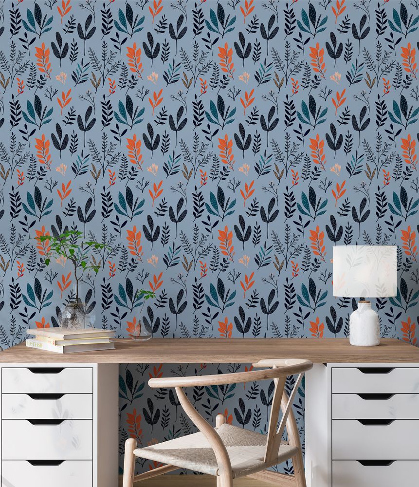 Jessica Dark Blue - 1046001-01 wallpaper Scandza