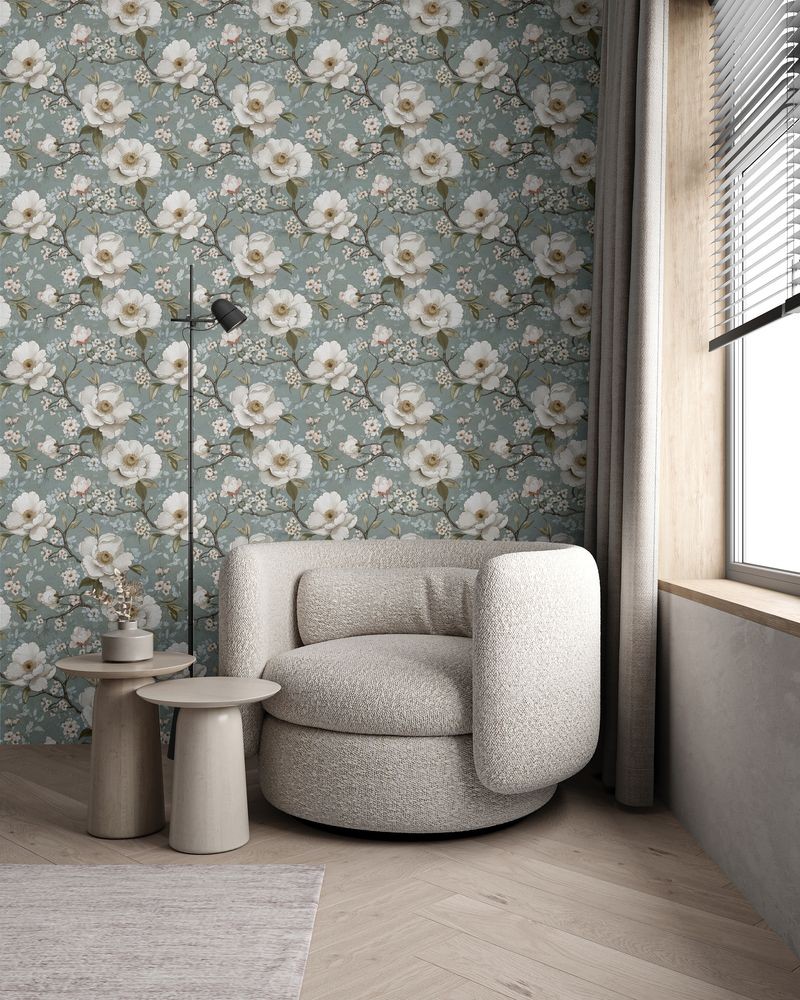 Asta Blue - 1049301-02 wallpaper Scandza