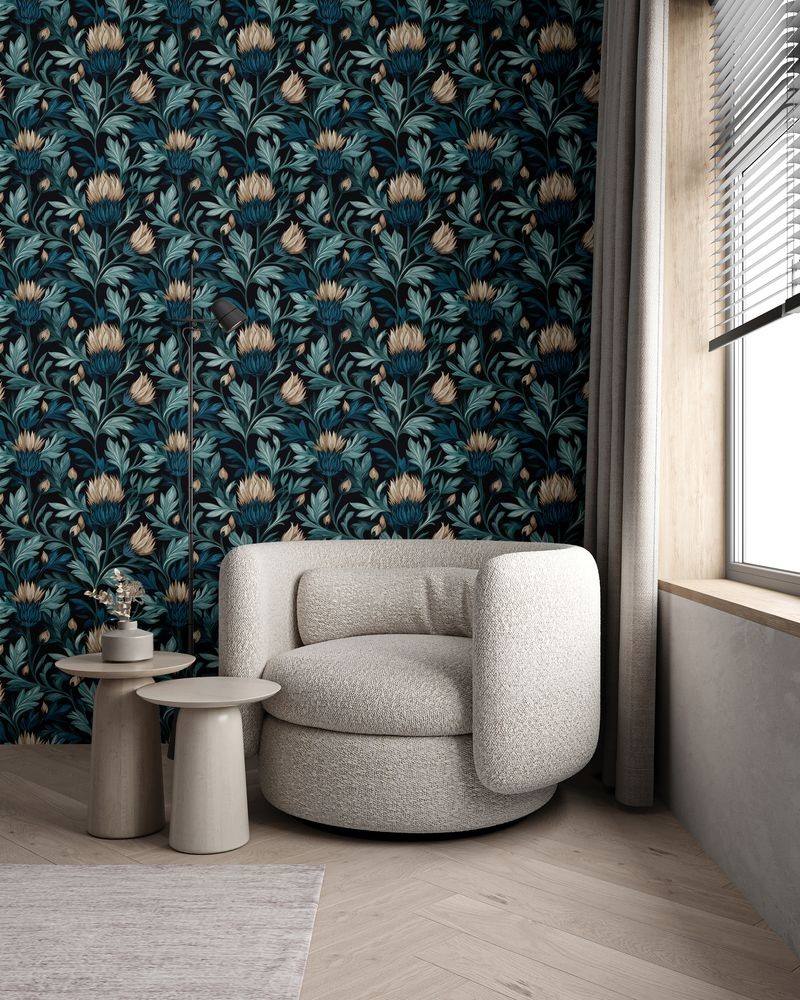 Greger - 1053001-01 wallpaper Blue Monkey