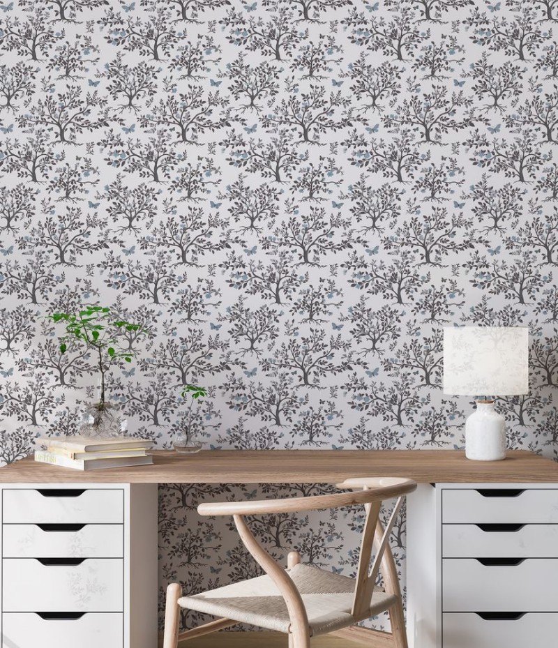 Penny Blue - 1058101-01 wallpaper in between