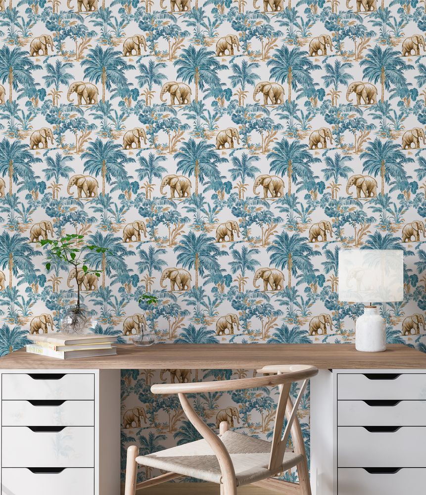 Malawi Blue - 1064301-01 photowallpaper Blue Monkey