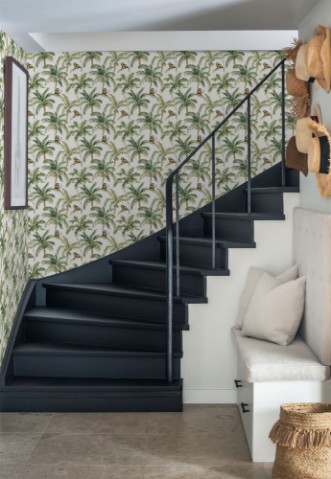 Kampala Green - 1066801-01 wallpaper Blue Monkey