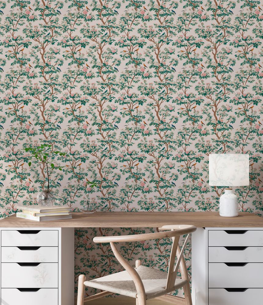 Rosenlund Pink - 1074001-01 photowallpaper Scandza