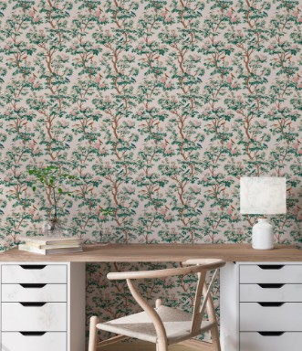 Rosenlund Pink - 1074001-01 photowallpaper Scandza