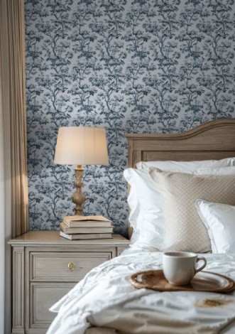 Rosenlund Blue - 1074001-03 photowallpaper Scandza