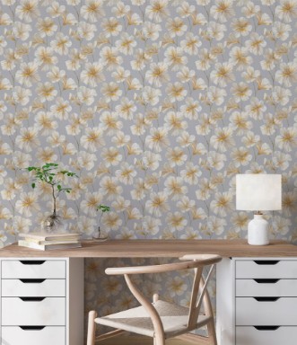 Betsy Light Grey - 1076801-01 photowallpaper Scandza