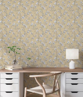 Polly Yellow - 1082301-02 wallpaper Scandza
