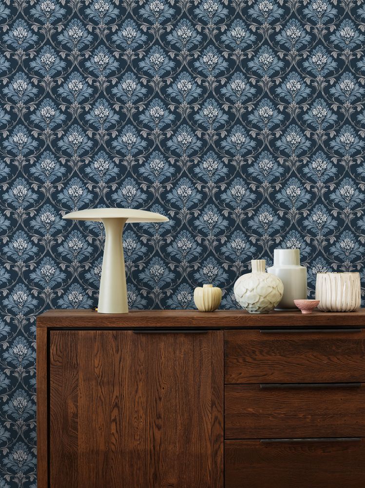 Vikarbyn Blue - 1082401-01 wallpaper Scandza