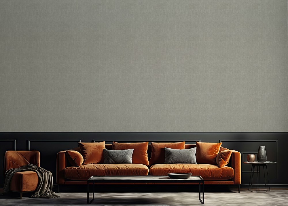 Linen fabric Gray - 1036201-13 wallpaper Studio Surface