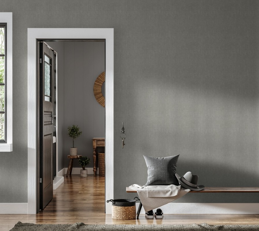 Linen fabric Gray - 1036201-13 wallpaper Studio Surface