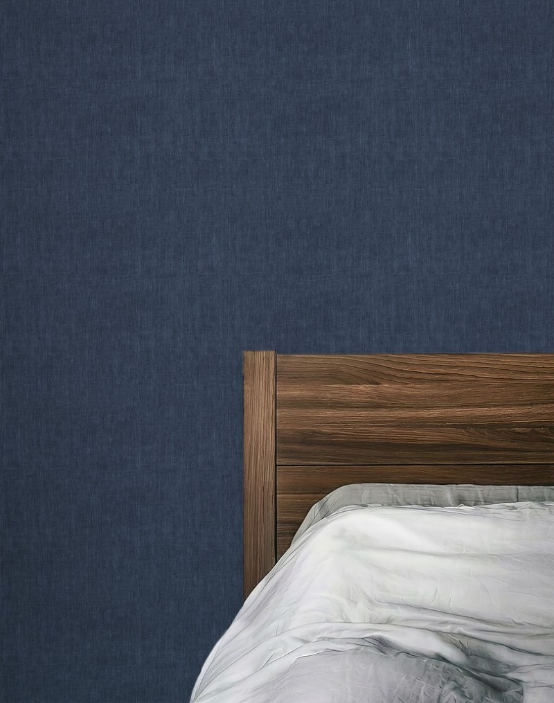 Linen fabric Dark Blue - 1036201-12 wallpaper Studio Surface
