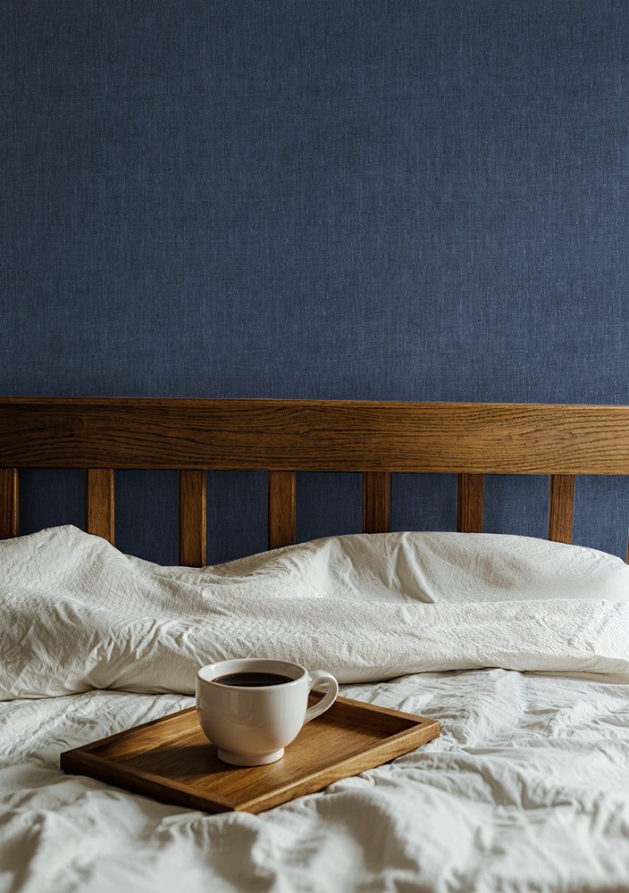 Linen fabric Dark Blue - 1036201-12 wallpaper Studio Surface