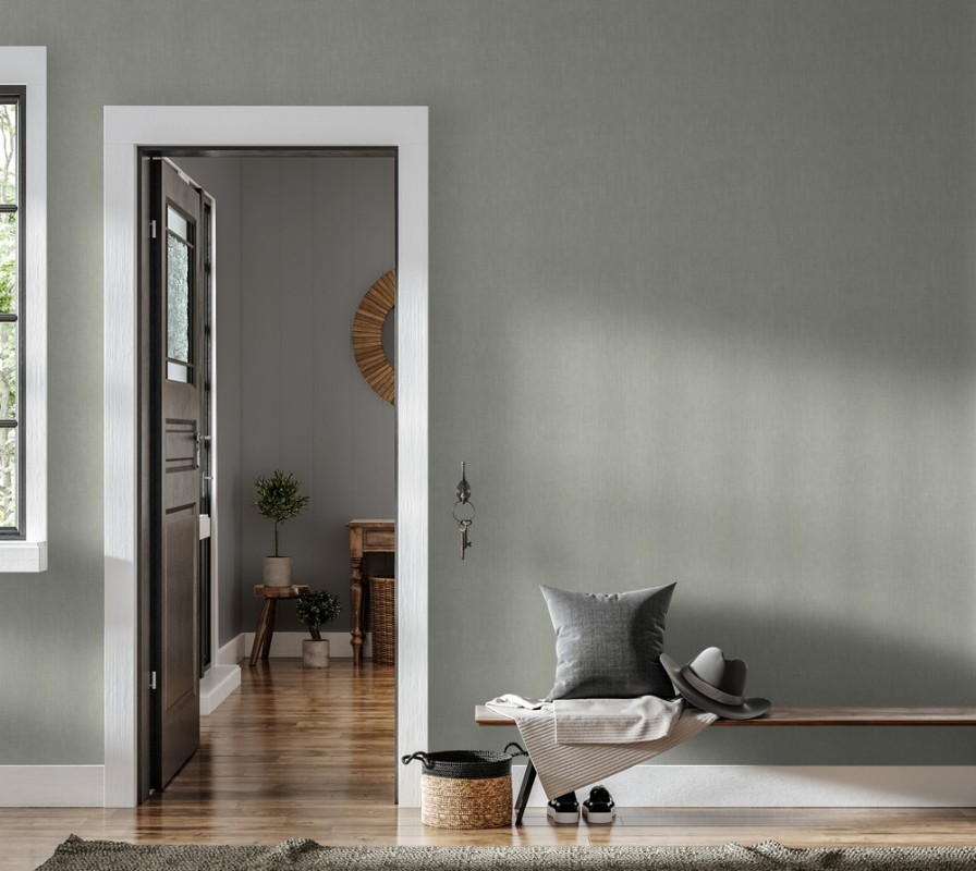 Linen fabric Light Green - 1036201-07 wallpaper Studio Surface