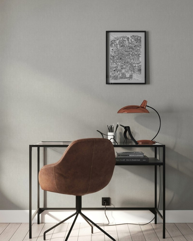 Linen fabric Light Gray - 1036201-06 wallpaper Studio Surface