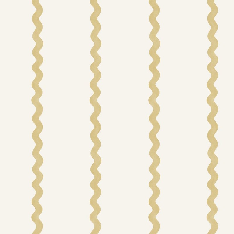 Do the Wiggle Stripe Ochre - 13980 wallpaper Holden Decor
