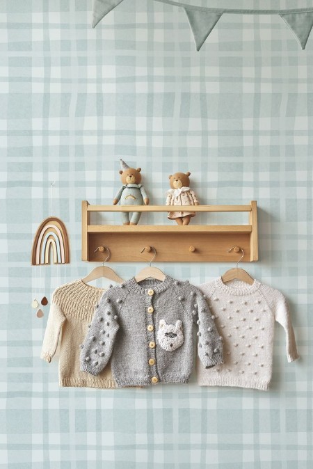 Ivy Plaid Sky Blue - 14001 wallpaper Holden Decor