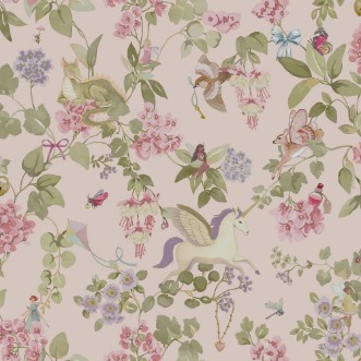 Away with the Fairies Pink - 14021 wallpaper Holden Decor