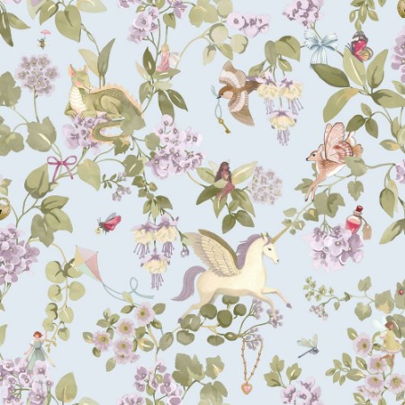 Away with the Fairies Sky Blue - 14022 wallpaper Holden Decor