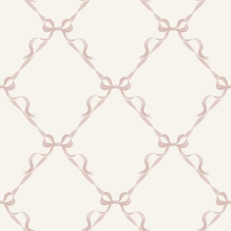 Tied With a Bow Cream Pink - 14032 wallpaper Holden Decor