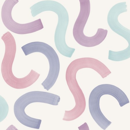 Curly Confetti Aqua/Lilac/Pink - 14110 wallpaper Holden Decor