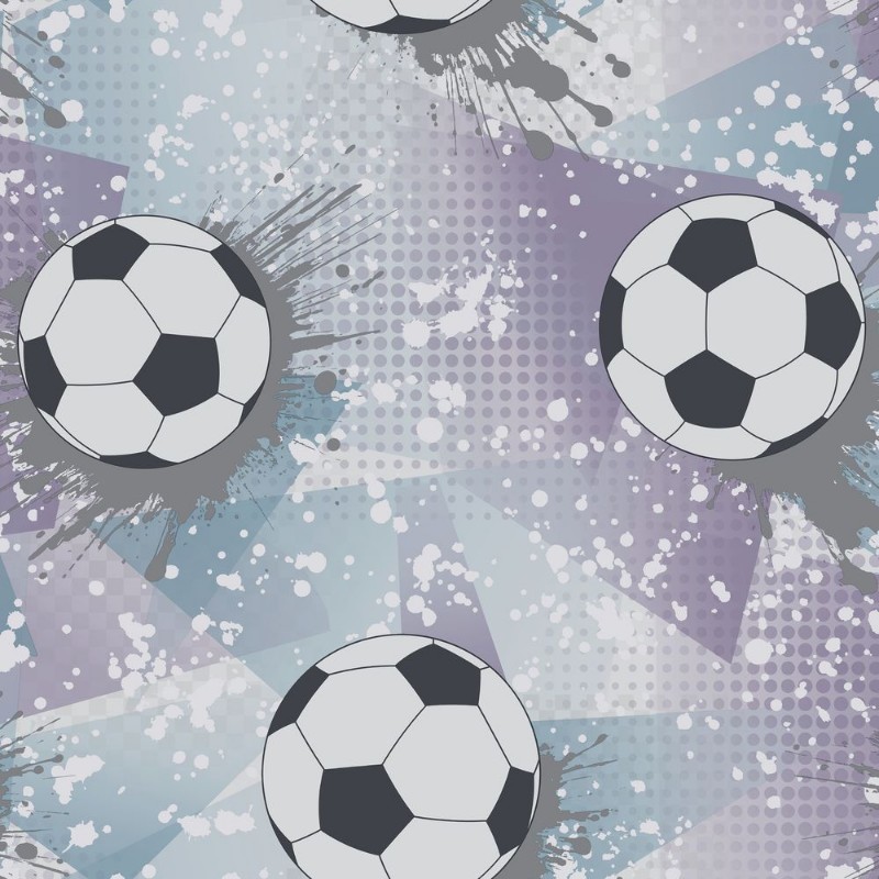 Football Frenzy Lilac/Silver - 14091 wallpaper Holden Decor
