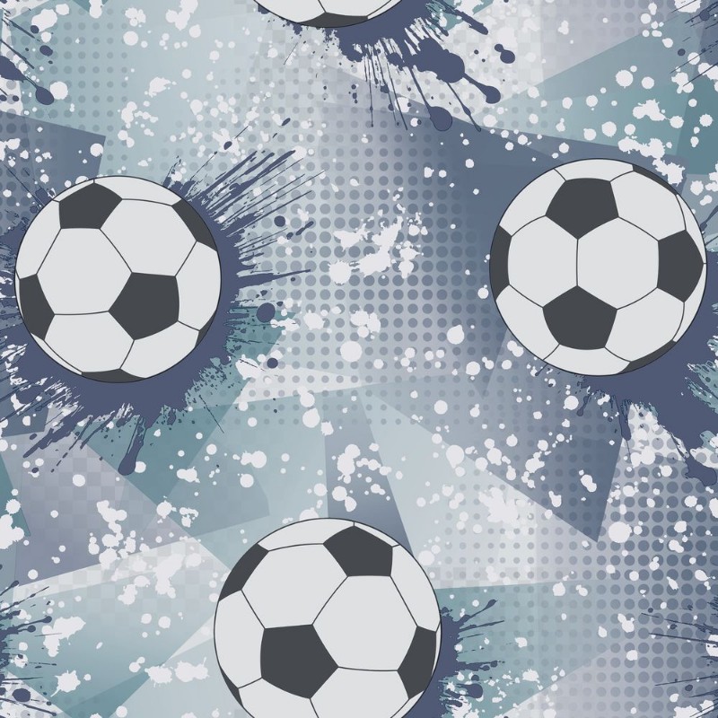 Football Frenzy Navy/Teal - 14093 wallpaper Holden Decor