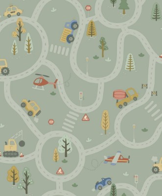 Roundabout Road Sage - 14081 wallpaper Holden Decor