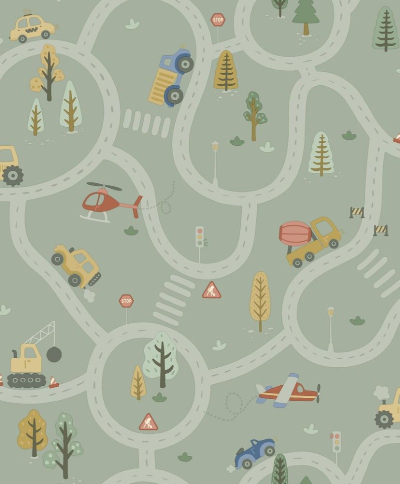 Roundabout Road Sage - 14081 wallpaper Holden Decor