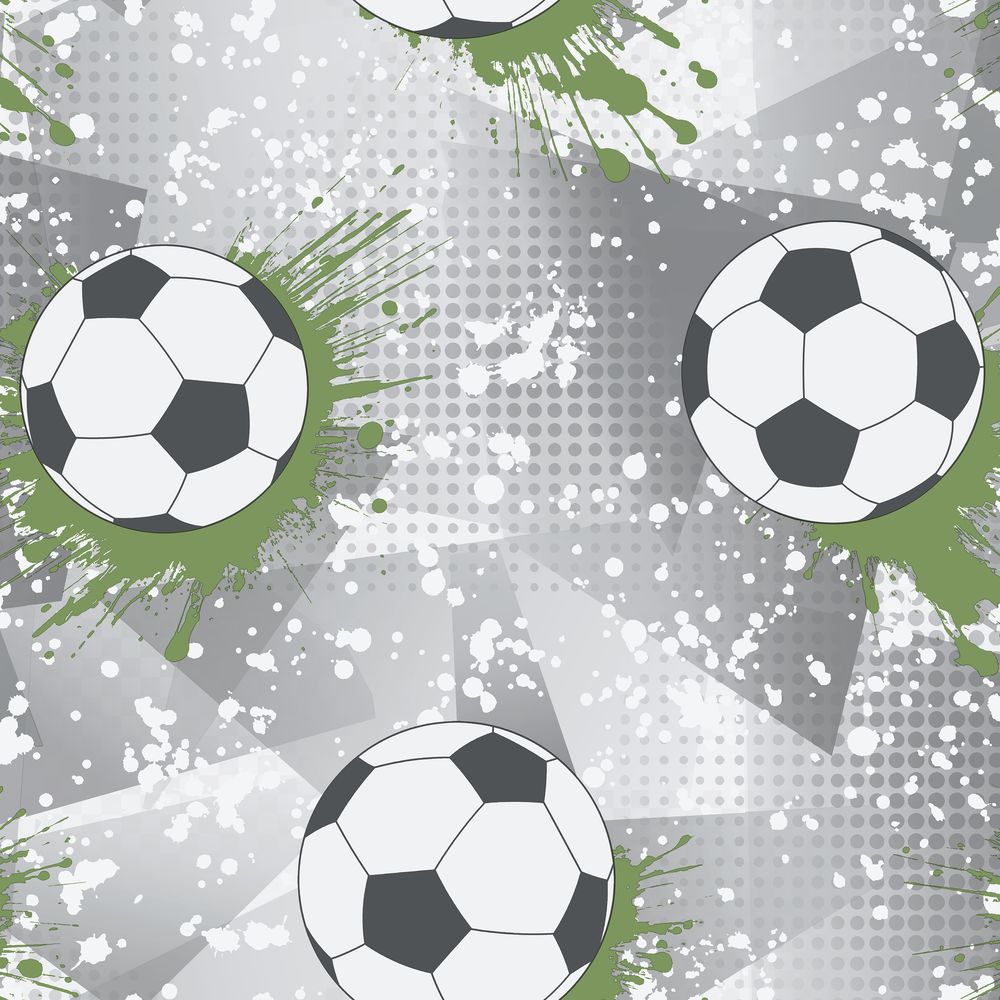 Football Frenzy Grey/Green - 14092 wallpaper Holden Decor