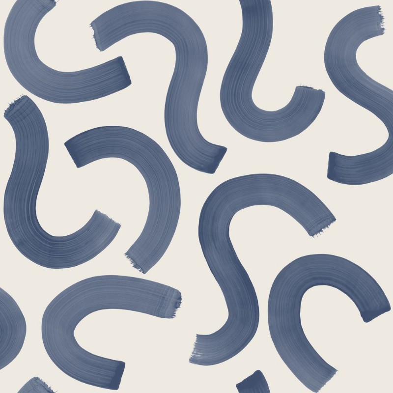 Curly Confetti Navy - 14112 wallpaper Holden Decor