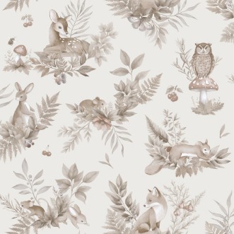 Forest Friends Neutral - 14122 wallpaper Holden Decor