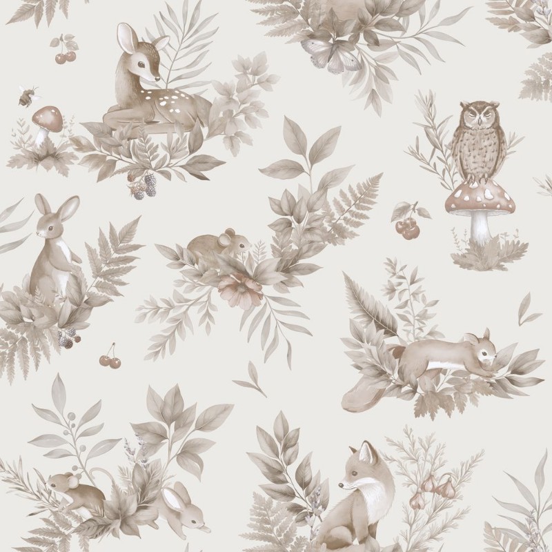 Forest Friends Neutral - 14122 wallpaper Holden Decor