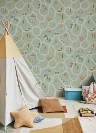 Roundabout Road Sage - 14081 wallpaper Holden Decor