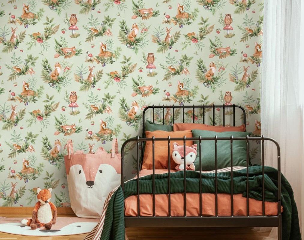 Forest Friends Sage - 14121 wallpaper Holden Decor