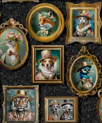 Regal Beasts Charcoal - 13790 wallpaper Holden Decor