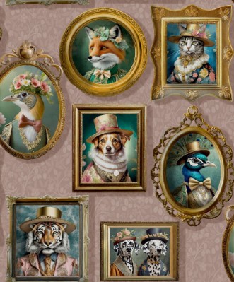 Regal Beasts Pink - 13793 wallpaper Holden Decor