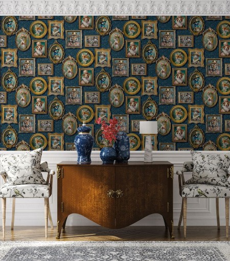 Regal Beasts Navy - 13791 wallpaper Holden Decor