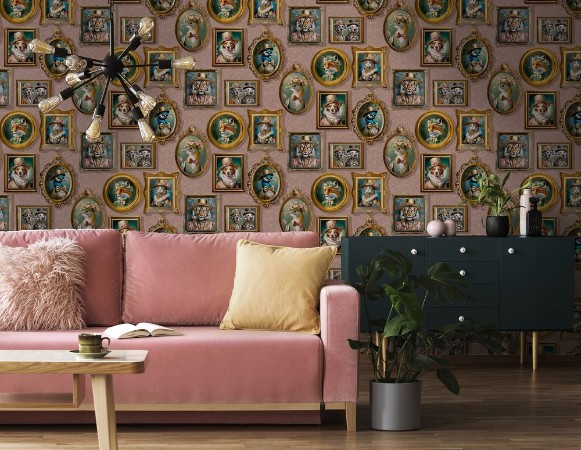 Regal Beasts Pink - 13793 wallpaper Holden Decor