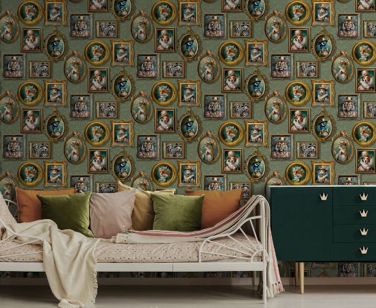 Regal Beasts Sage - 13792 wallpaper Holden Decor