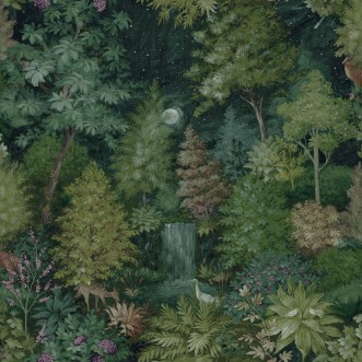 Midnight Woods Green - 14151 wallpaper Holden Decor