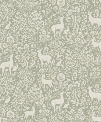 Deer Woods Sage - 14160 wallpaper Holden Decor