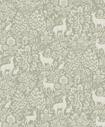 Deer Woods Sage - 14160 wallpaper Holden Decor