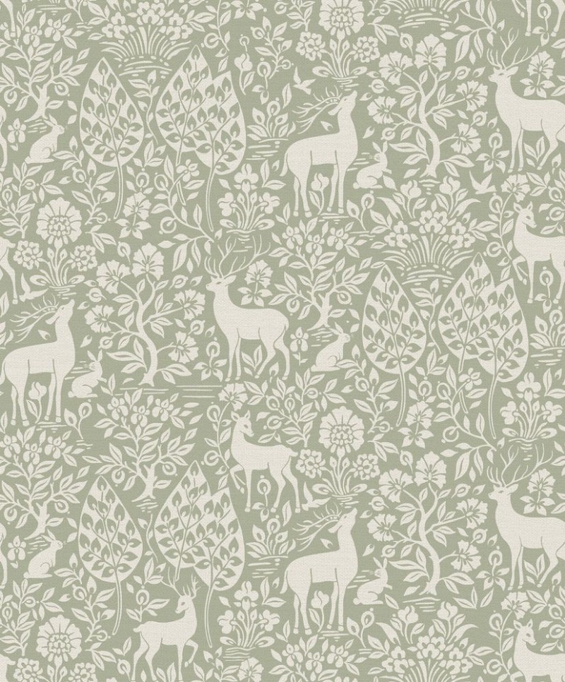 Deer Woods Sage - 14160 wallpaper Holden Decor