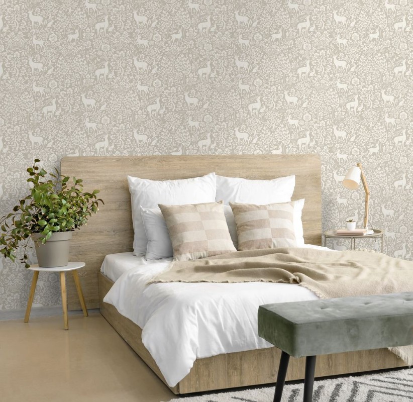 Deer Woods Taupe - 14161 wallpaper Holden Decor