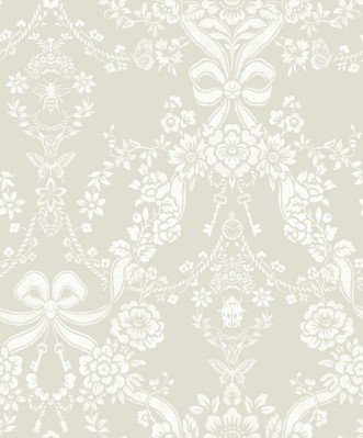Bow Damask Taupe - 14171 wallpaper Holden Decor