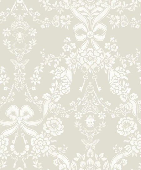 Bow Damask Taupe - 14171 wallpaper Holden Decor