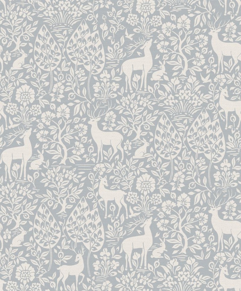 Deer Woods Blue - 14163 wallpaper Holden Decor
