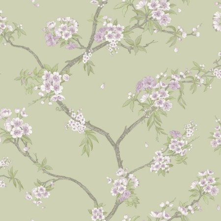 Cherry Blossom Sage Heather - 14210 wallpaper Holden Decor